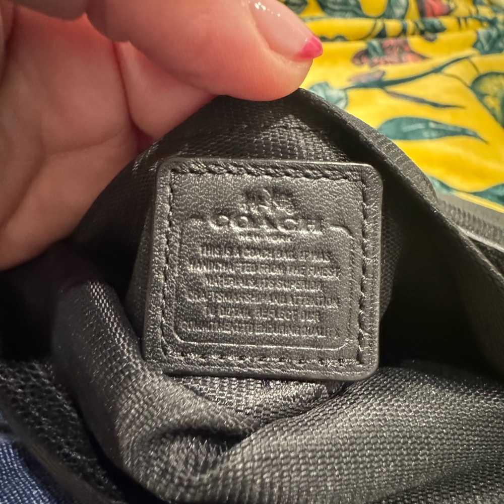 COACH Black Leather Crossbody Bag - Picture 7 of 16